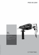 Οδηγίες χρήσης σφυροτρύπανου και σφυριού γλυφής PRDS 05-230V (EL)