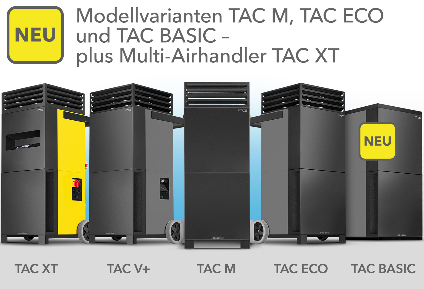 Παραλλαγές μοντέλων TAC M και TAC ECO