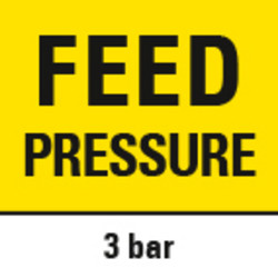 Πίεση εκτόπισης 3 bar