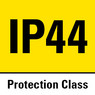 Protection type IP44 – sealed against spray water from all directions