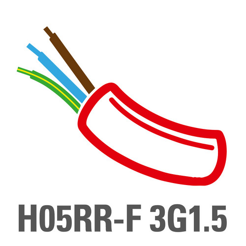 Τύπος καλωδίου H05RR-F 3G1,5